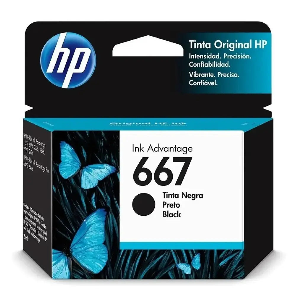 Consumible HP 667 Cartucho Black